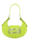 Fendi Women Acid Green Leather Mini  Cookie Handbag