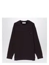 Fendi Women's Aubergine Cotton Crewneck Sweatshirt