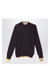 Fendi Aubergine Wool Round Neck Sweater For Women