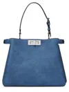 Fendi Women Bag "peekaboo Soft" Medium In Blue
