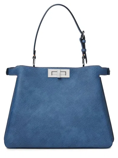 Fendi Women Bag "peekaboo Soft" Medium In Blue