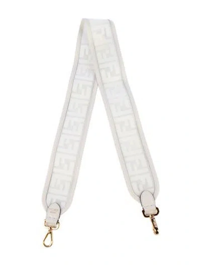 Pre-owned Fendi Women's Bag Strap In White