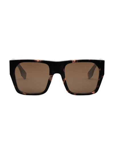 FENDI WOMEN'S BAGUETTE 54 SQUARE SUNGLASSES