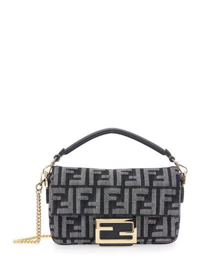 Fendi Baguette Mini Bag In Black