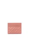 Fendi Slim Compact Leather Wallets In Pink