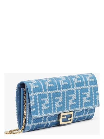 FENDI WOMEN'S BAGUETTE CONTINENTAL WALLET ON CHAIN