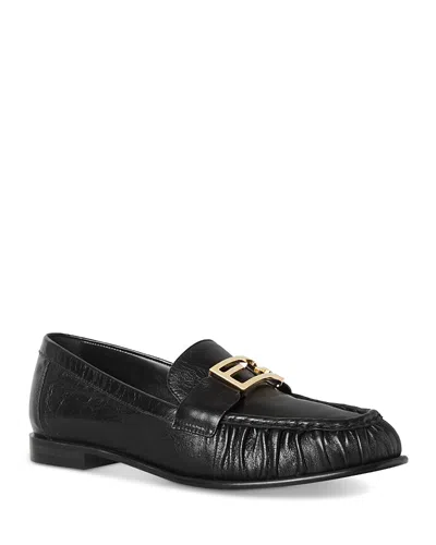 Fendi Nappa Leather Baguette Loafers Fringe Detail In Multi