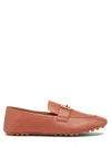 Fendi Women Brown Nappa Leather Baguette Loafers In Brown