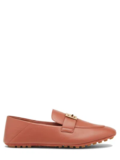 Fendi Women Baguette Loafers In Brown