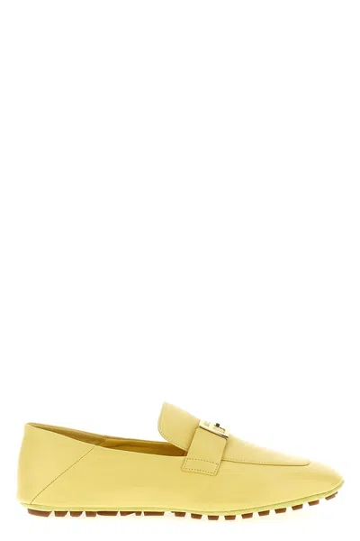 Fendi Women 'baguette' Loafers In Yellow