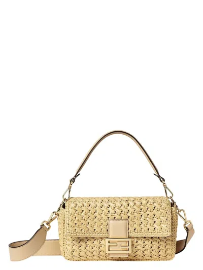 Fendi Women's Baguette Paglia Crochet