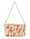 Fendi Baguette Clutch Multicolor In Neutral