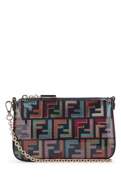 Fendi Women Baguette Pouch Tessuto Lame F In Multi