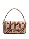 Fendi Medium Baguette Ff-motif Shoulder Bag In Multi