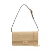 Fendi Women Gold Leather Continental Baguette Wallet