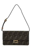 Fendi Ff Baguette Jacquard Flap Wallet In Burgundy