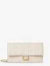 Fendi Women Baguette Wallet On Chain Leather Shoulder Bag With Ff Motif In Multi
