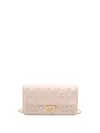 Fendi `baguette` Wallet On Chain In Pink