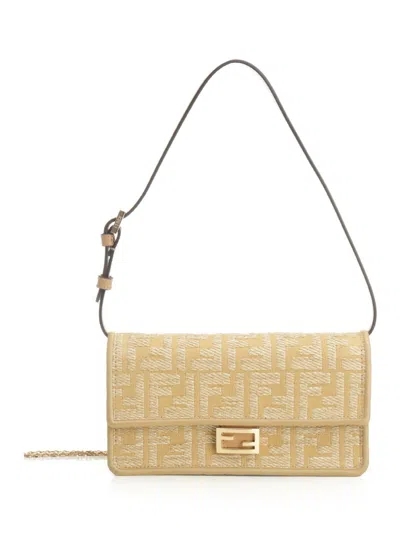 Fendi Women "baguette" Wallet On Chain In Multi
