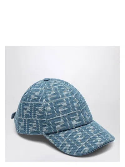 FENDI WOMEN'S BASEBALL CAP WITH FF MOTIF