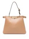 Fendi Medium Soft Shoulder Bag With Adjustable Strap In Brown