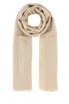Fendi Women Beige Silk Scarf In Neutral