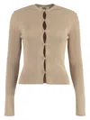 Fendi Biscuit Cotton Blend Cardigan