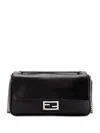 Fendi Women Black Calf Leather Bag In Black