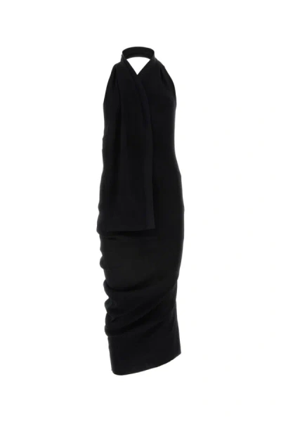 FENDI FENDI WOMEN BLACK COTTON BLEND DRESS