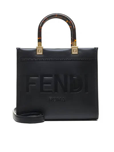 Fendi Women Black  Sunshine Small Handbag