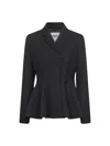 Fendi Fitted Peplum Jacket Tailored Design In Black