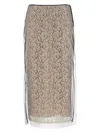 Fendi Black Lace Skirt