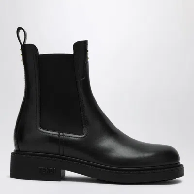 FENDI LEATHER FILO BIKER BOOTS FOR WOMEN