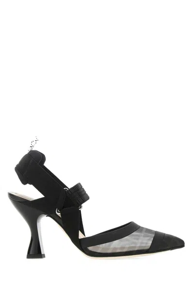 Fendi Women Black Mesh Colibrã¬ Pumps