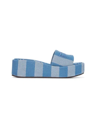 Fendi Women Blue  Sunshine Sandals