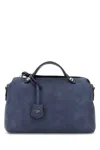 Fendi Women Blue Leather Medium By The Way Handbag In Blue