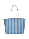 Fendi Blue Reversible Roll Large Shopper