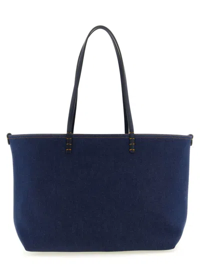 Fendi Blue Roll Medium Reversible Tote