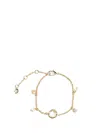 Fendi Women Bracelet With Pearls In Gold