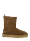 Fendi Stivaletti Apres Chic In Pelle Scamosciata Caramello Donna In Brown