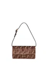 Fendi Women Brown Wallet On Chain Baguette Minibag<br/> In Multi