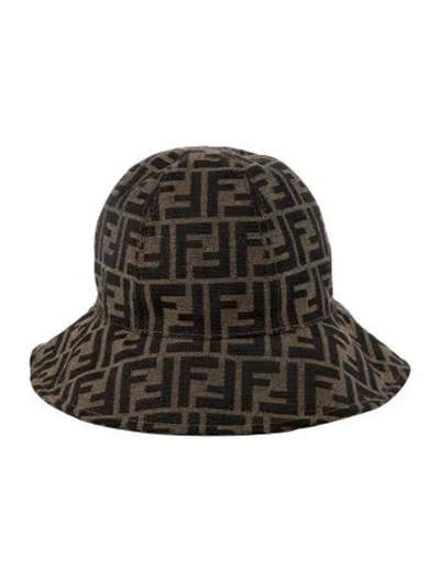 Pre-owned Fendi Women's Bucket Hat In Brown