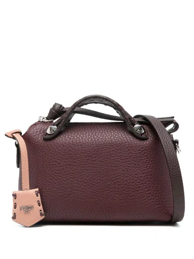 Fendi Women By The Way Mini Leather Handbag In Brown