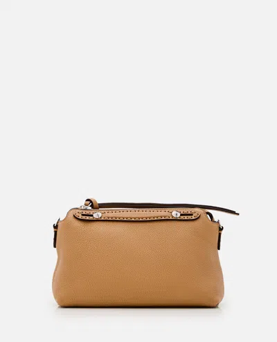 Fendi Women By The Way Soft Leather Handbag In Brown