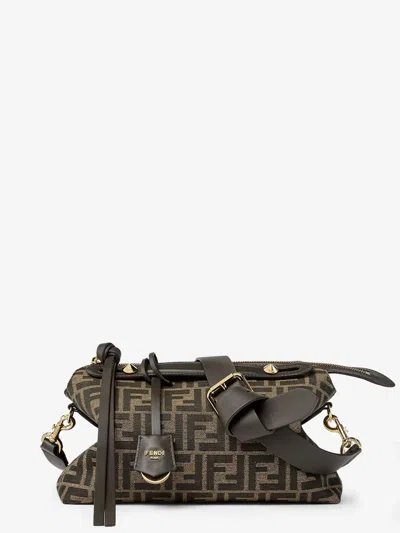 Fendi Women By The Way Soft Medium Ff Jacquard Fabric And Leather In Multi