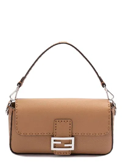 FENDI WOMEN'S CAPPUCCINO COLOURED BAGUETTE BAG