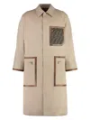 Fendi Cappuccino Cotton Reversible Trench Coat