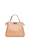 Fendi Women Cappuccino Peekaboo Soft Medium Bag In Multi