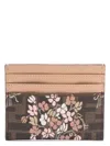 Fendi Flower Bouquet Ff Fabric Card Holder Accessories In Multicolor