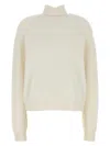 Fendi Maglione In Misto Cashmere Bianco Donna